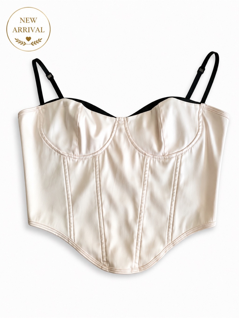 🤍 SHEIN BAE Satin Corset Bustier Top 🤍